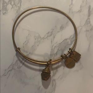 Alex and Ani Cupcake Gold Bangle